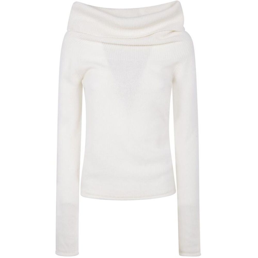 NUUR Off-the-Shoulder Cowl Neck Sweater Women WHITE Sweaters & Knitwear